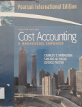 Cost accounting a managerial emphasis