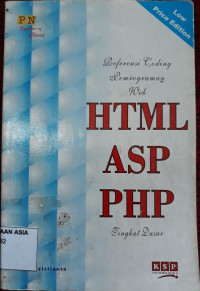 Referensi Coding Pemrograman Web HTML ASP dan PHP Tingkat Dasar