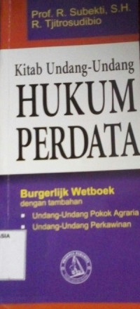 Kitab undang-undang hukum perdata