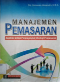 Manajemen pemasaran analisa untuk perancangan strategi pemasaran