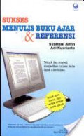 Sukses menulis buku ajar dan buku referensi