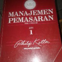 Manajemen pemasaran jilid 1