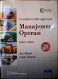 Operations management : manajemen operasi buku 2